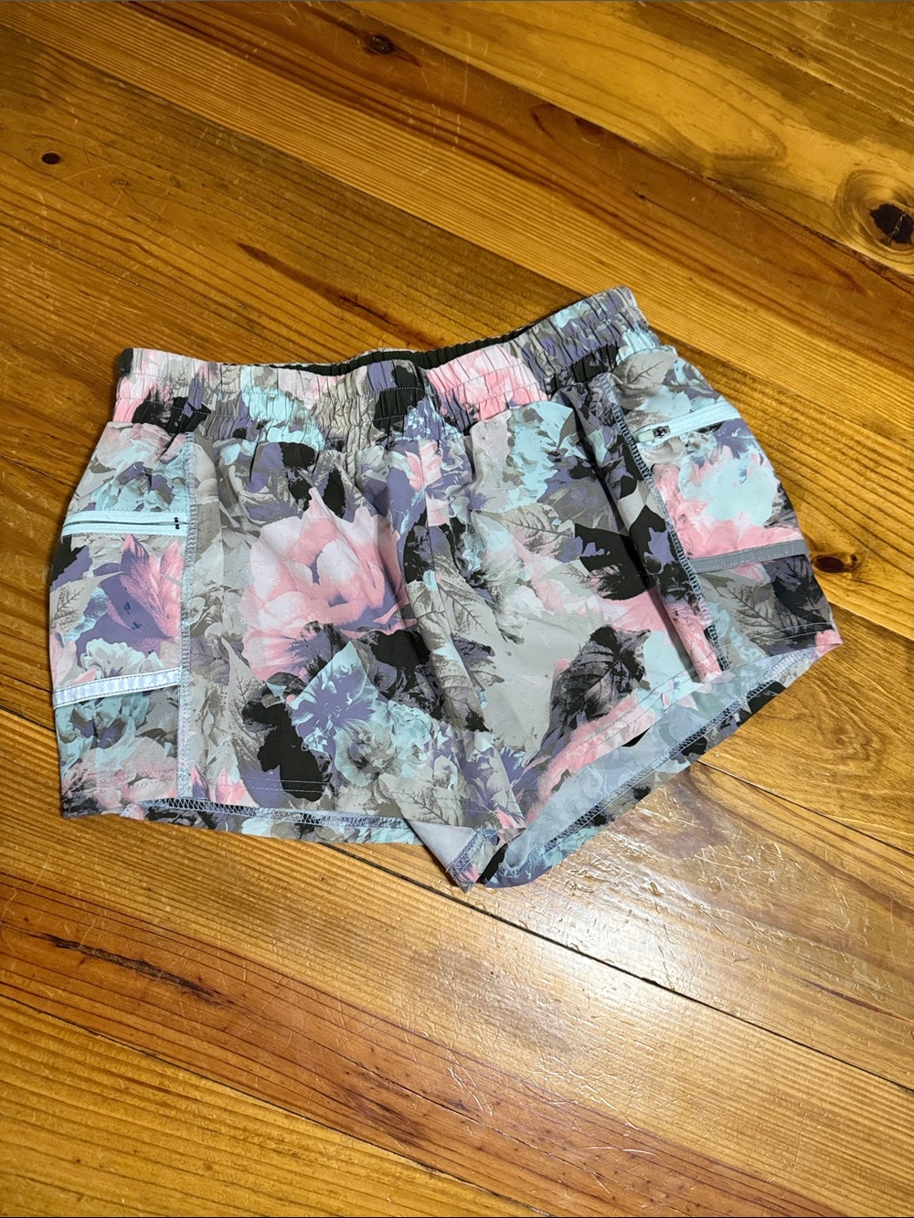 FABLETICS Floral Active Short - Pink, Blue & Green Women’s Shorts